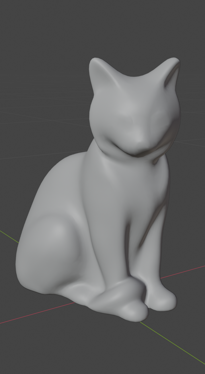 Cat without normal map